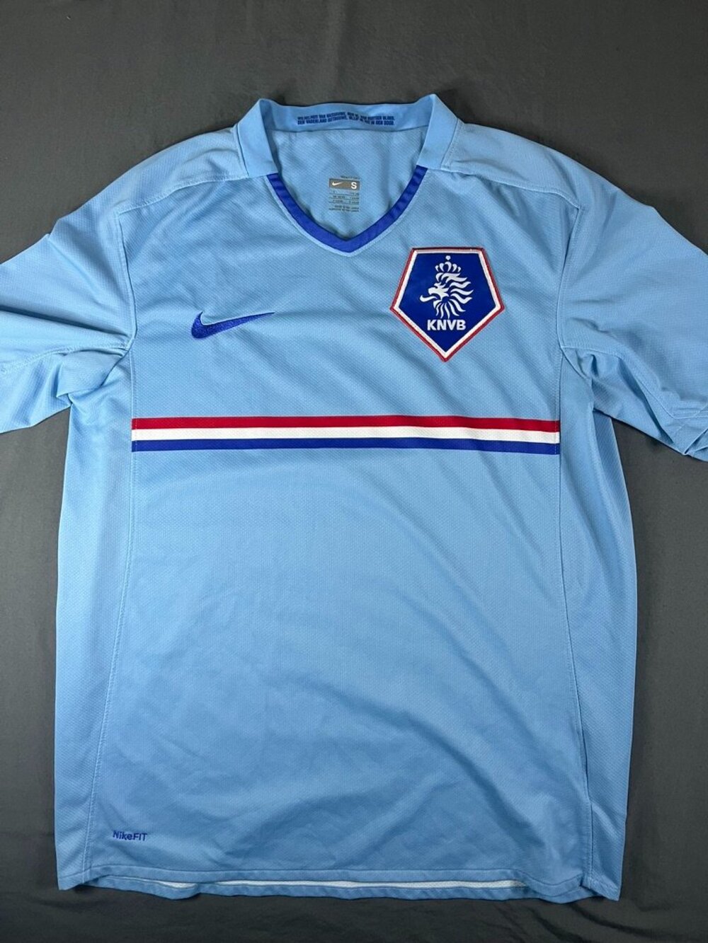 Nike Netherlands KNVB Away Jersey Mens S Blue Soccer Football Shirt FIFA World